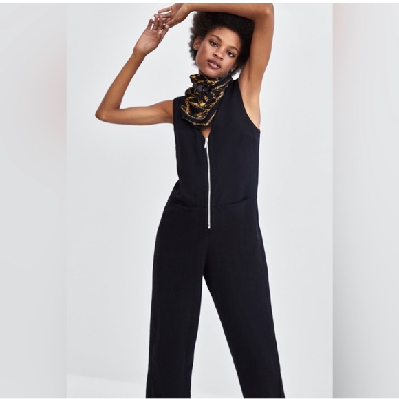 Zara Pants - Zara TRF collection black jumpsuit - Size Small